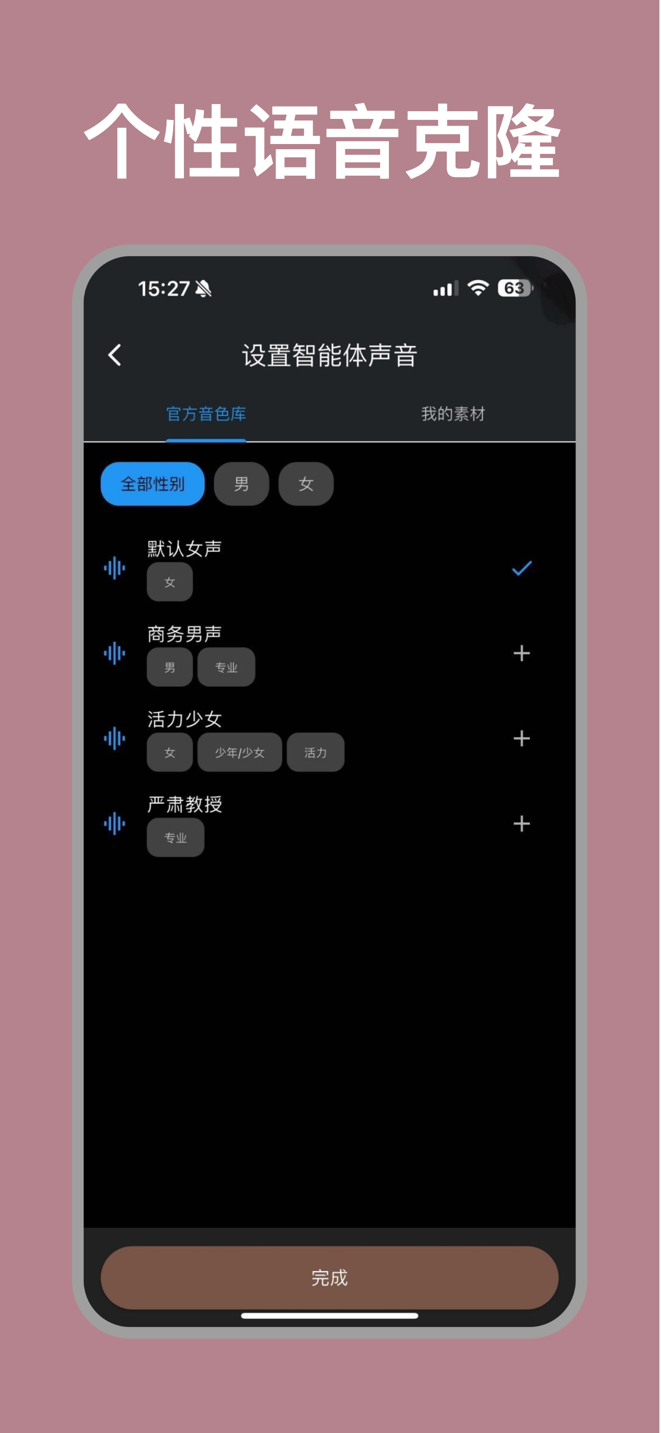 Voice Cloning Feature